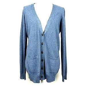 Madewell "Inlet" Cardigan Long Sleeve Blue L
